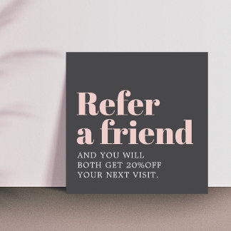 Cool Bold Grey Rose Beauty Salon Referral Car