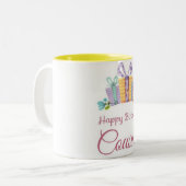**COOL BONJOUR D'ANNIVERSAIRE COUSIN** MUG À DEUX  (Devant gauche)