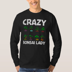 Cool Bonsai Tree Voor Vrouwen Moeder Plant Lady Ja T-shirt