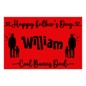 Cool Bonus Papa Happy Vaderdag | Perfect Poster (Voorkant)