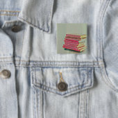 Cool book gift vierkante button 5,1 cm (In situ)