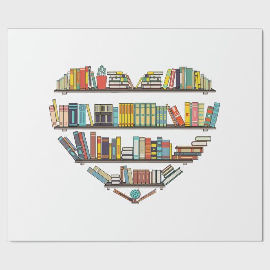 Cool Books Reading Men Women Book Literacy L Cadeaupapier (Vlak)