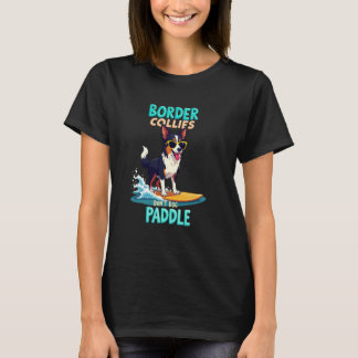 Cool Border Collie Surfhond T-shirt