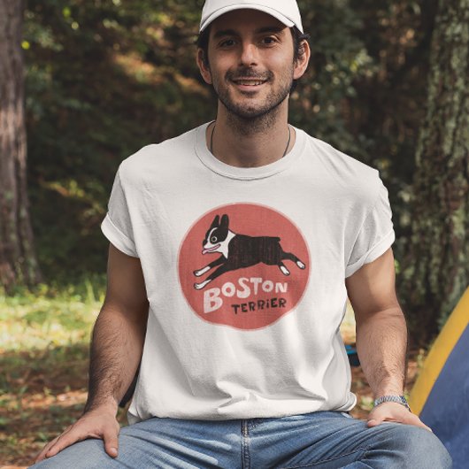 Cool Boston Terrier  Style Cute Pet Dog T-shirt