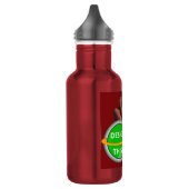 COOL ! Bouteille d'eau (18 oz) Rouge - Custom (Gauche)