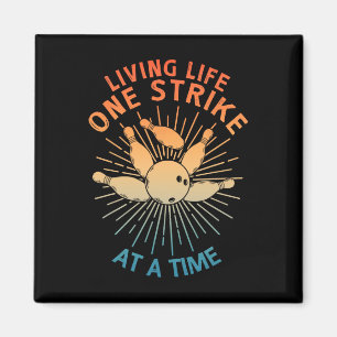 Cool Bowling Art voor mannen vrouwen Kinder Strike Magneet