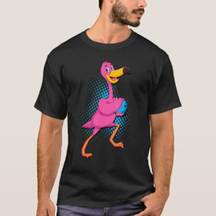 Cool Bowling Flamingo Shorebirds Speler T-shirt