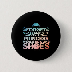 Cool Bowling kunst voor vrouwen meisjes Kinder Bow Ronde Button 5,7 Cm