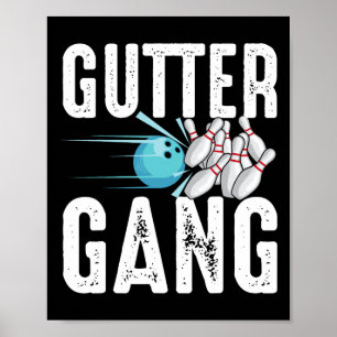 Cool Bowling nieuwigheid voor mannen vrouwen Bowli Poster