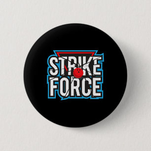 Cool Bowling Strike Force Bowling Fan Bowling Team Ronde Button 5,7 Cm
