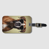 Cool Boxer Dog Bagagelabel (Voorkant (horizontaal))