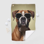 Cool Boxer Dog Golfhanddoek (Insitu)
