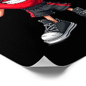 Cool Boxer Hart Boksen Mannen Boys Kinder Vrede Si Poster (Hoek)