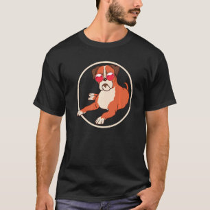 Cool Boxer Sunglazen Animal Pet Dog Eigenaar Boxer T-shirt