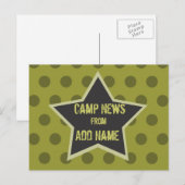 Cool Boy Customizable Camp Postcard Briefkaart (Voorkant / Achterkant)