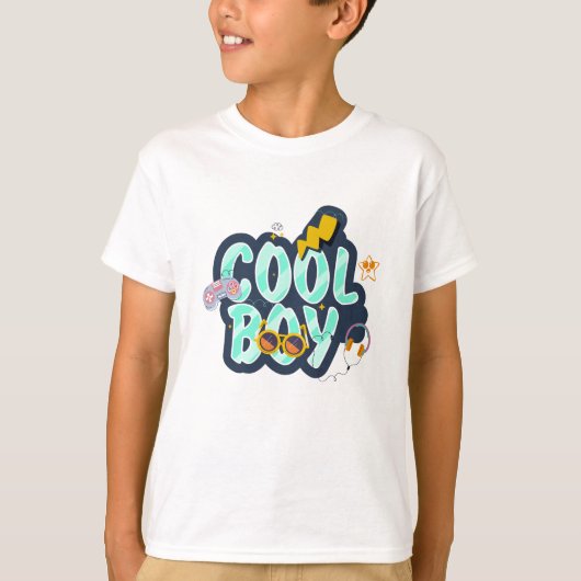 Cool boy grafisch ontwerp t-shirt (Voorkant)