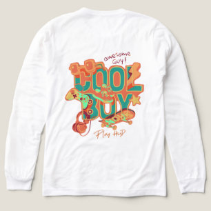 Cool Boy Typografie met een aantal iconen van Hobb Tri-Blend Shirt