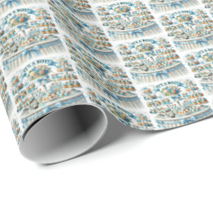 Cool boys baby shower betegeld cadeaupapier