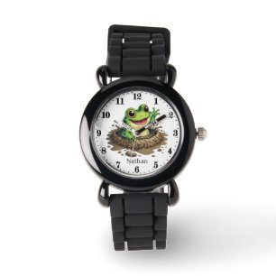 Cool boys kikkerliefhebbers voeg naam toe horloge