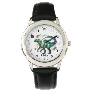 Cool Boys Kosmische Dinosaurus voeg naam toe Kijk  Horloge