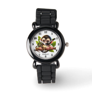 Cool boys monkey naam toevoegen horloge