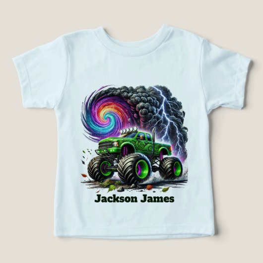 Cool boys monster truck customizable (Design Recto)
