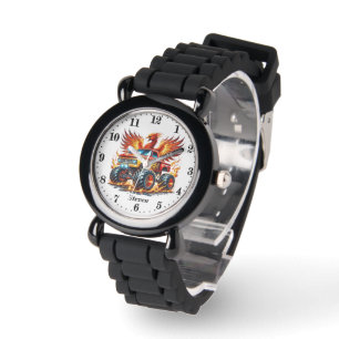 Cool boys monster truck naam toevoegen horloge