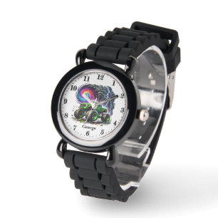 Cool boys monster truck naam toevoegen horloge