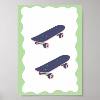 Cool Boys Skateboarding Poster