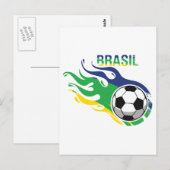 Cool Brasil Futebol Briefkaart (Voorkant / Achterkant)
