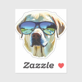 cool brave dog sticker