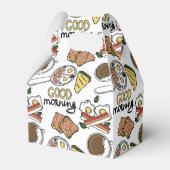 Cool Breakfast Brunch getild feest Bedankdoosjes (Voorkant Zijde)