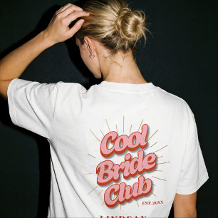 Cool Bride Club Retro Bachelorette T-shirt