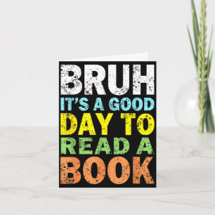 Cool broek lezende boek liefhebber boekworm voor j kaart