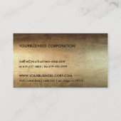 Cool Bronze Plaque Gray Concrete Generic Business Visitekaartje (Achterkant)