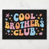 Cool Brothers Club III Voedselcontainer Etiket (Enkel label)
