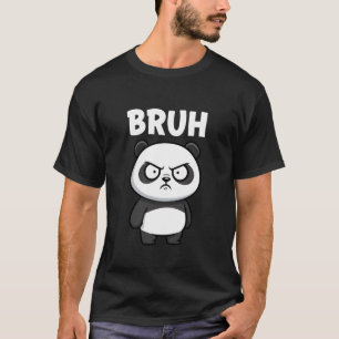 Cool Bruh Panda T-shirt Funny Cartoon Beer Mannen