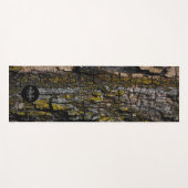 Cool Bruine mossy wood bark yellow lichen Monogram Yogamat