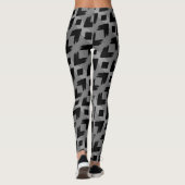 Cool Brush Stroke Pattern Leggings (Achterkant)