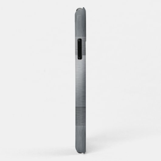 Cool Brushed Metal Look Monogram Case-Mate iPhone Case (Achterkant/rechts)