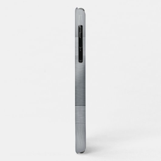 Cool Brushed Metal Look Monogram Case-Mate iPhone Case (Achterkant/links)
