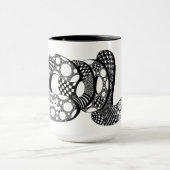 Cool, Bubble Letter Art, Boho, Hippie, Café Mug (Centre)