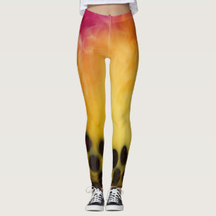 Cool bubble tea foto effect abstracte kleuren leggings