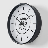 Cool Budget Salle d'attente Bureau Logo Horloge mu (Angle)