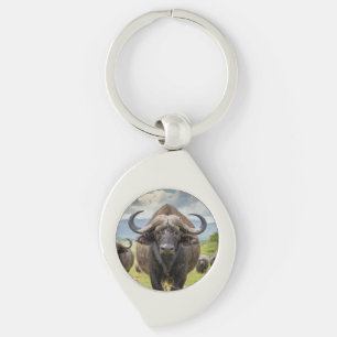 Cool Buffalo metalen sleutelhanger! Sleutelhanger