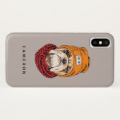 Cool Bulldog | Jouw namen toevoegen Case-Mate iPhone Case (Achterkant (horizontaal))