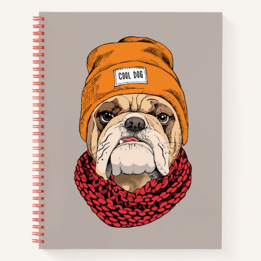 Cool Bulldog Notitieboek (Voorkant)