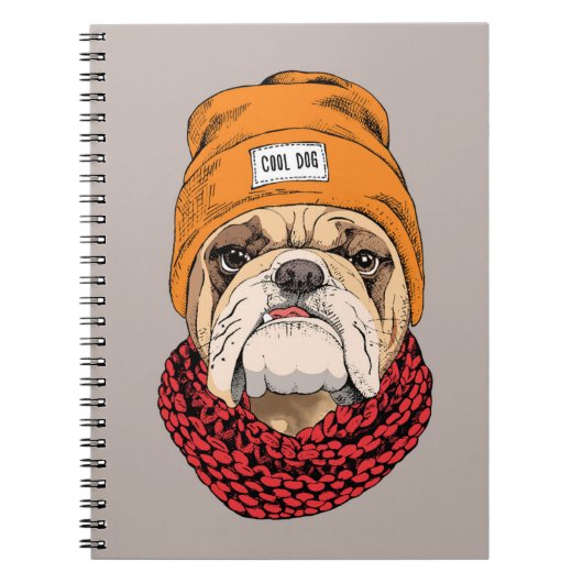 Cool Bulldog Notitieboek (Voorkant)