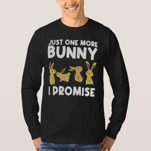 Cool Bunny Art voor mannen Rabbit Jersey Wooly P T-shirt (Voorkant)
