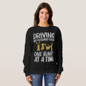 Cool Bunny Art voor vrouwelijke mama Rabbit Jersey Trui (Voorkant volledig)